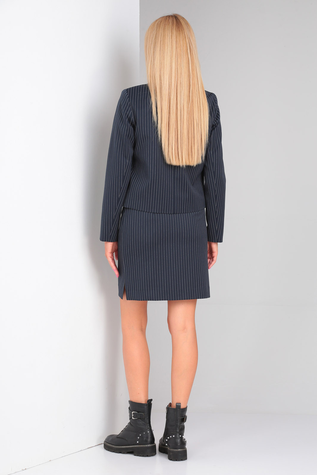 Костюм Gamma & Gracia 583 темно-синий белая полоска - фото 4