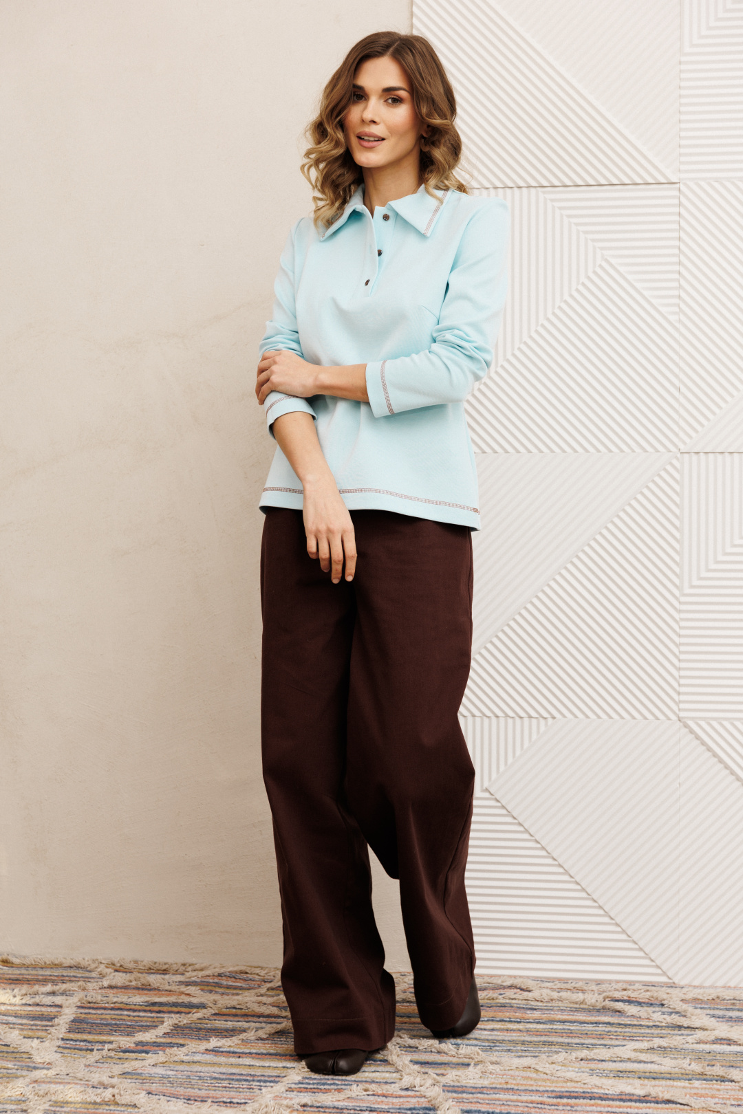 Джемпер GIZART 15422 голубой - фото 6