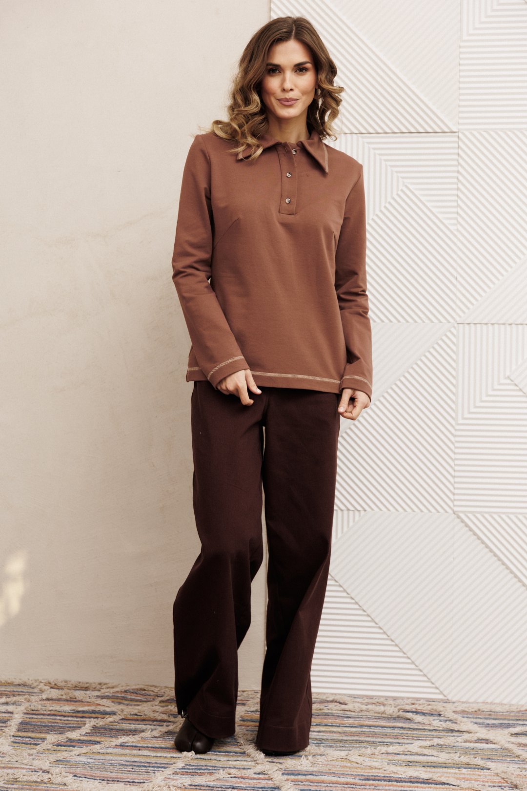 Джемпер GIZART 15422 мокко мусс - фото 2