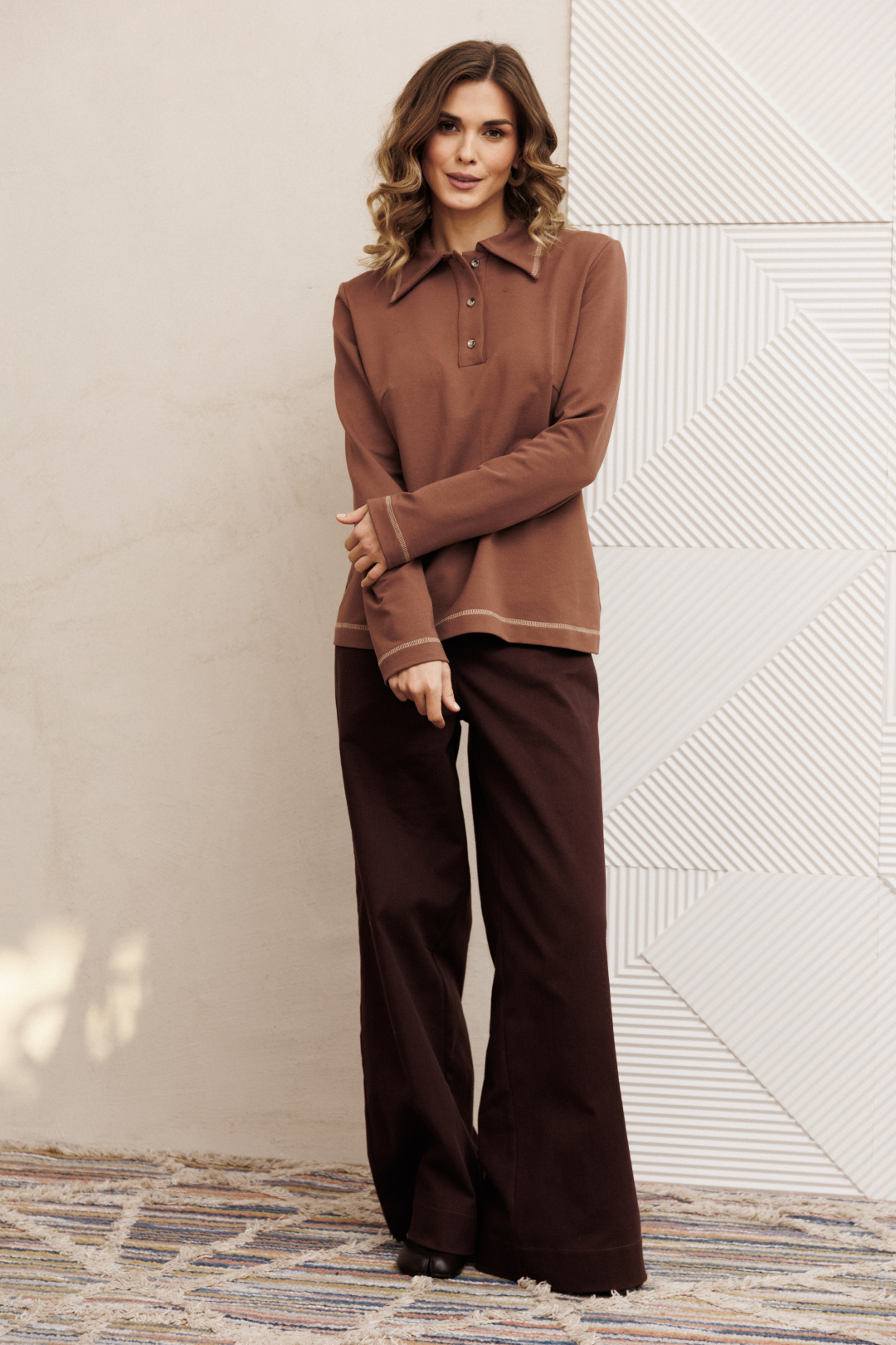 Джемпер GIZART 15422 мокко мусс - фото 3