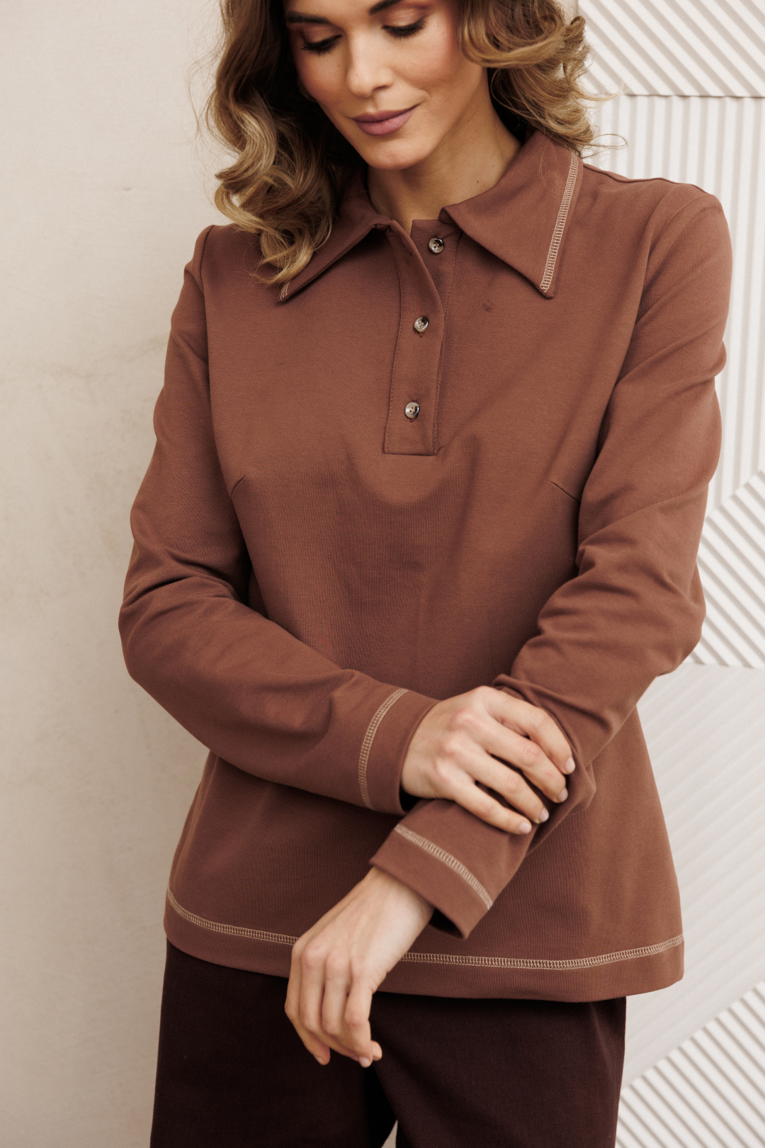 Джемпер GIZART 15422 мокко мусс - фото 6