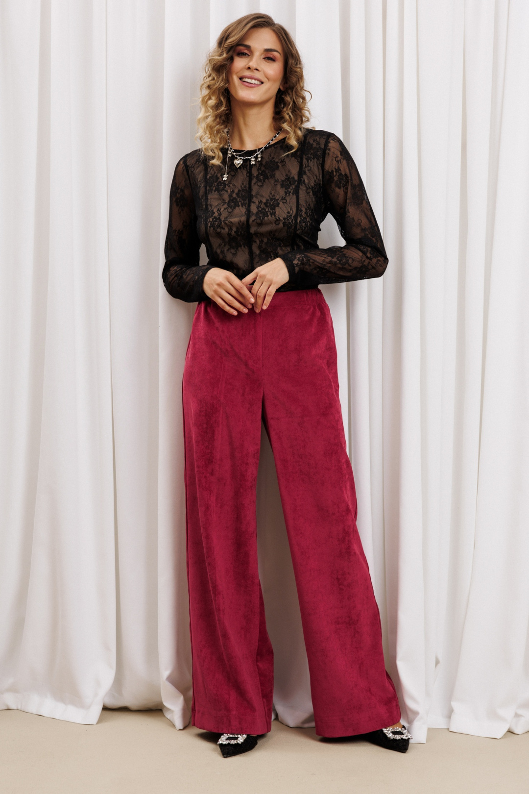 Брюки GIZART 35204 брусничный