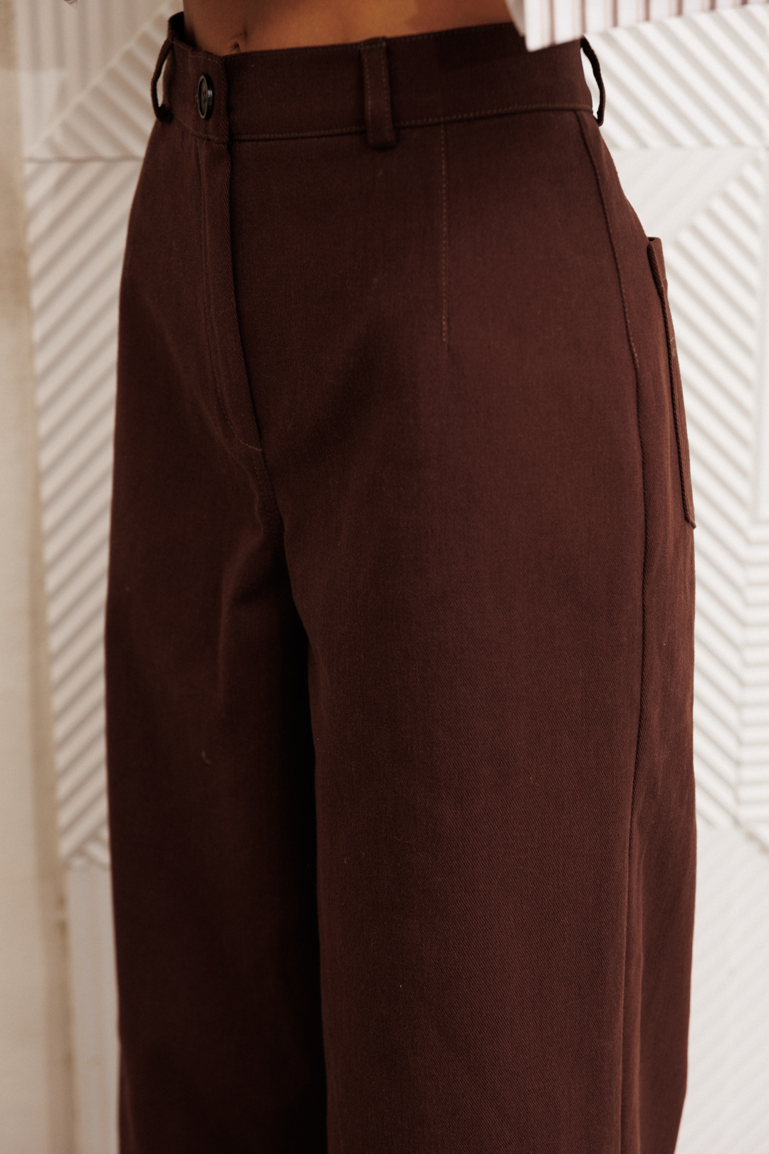 Брюки GIZART 35377 шоколадный джинс