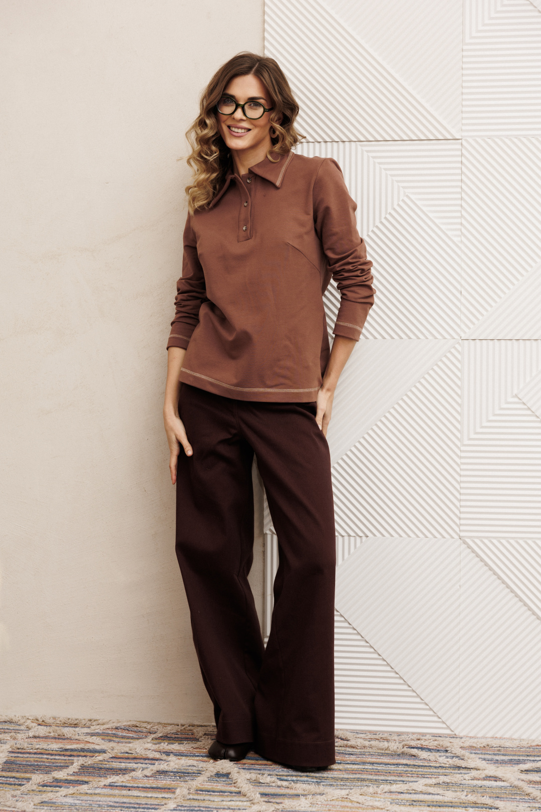 Костюм GIZART 5415 мокко мусс + шоколадный джинс