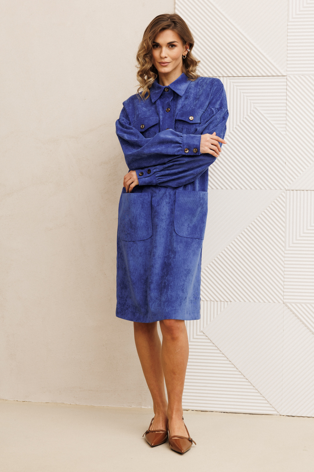 Платье GIZART 5417 ярко-синий - фото 2