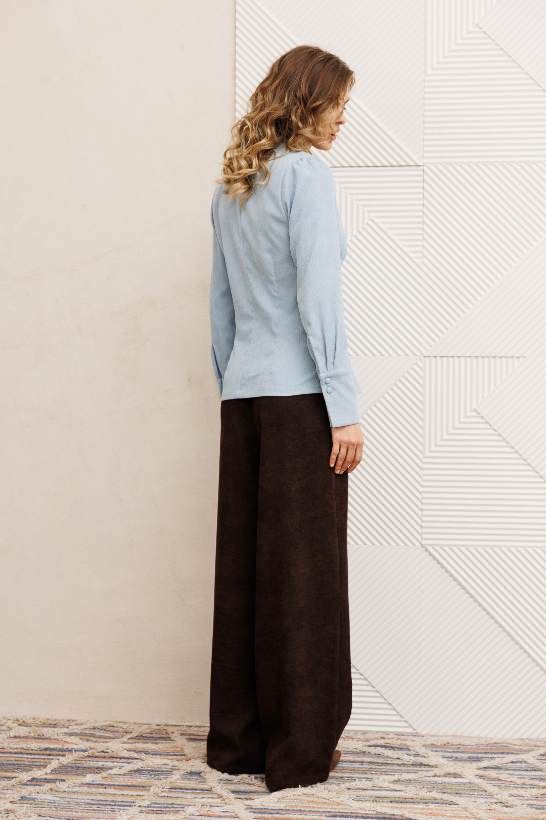 Костюм GIZART 5421 шоколадно-голубой