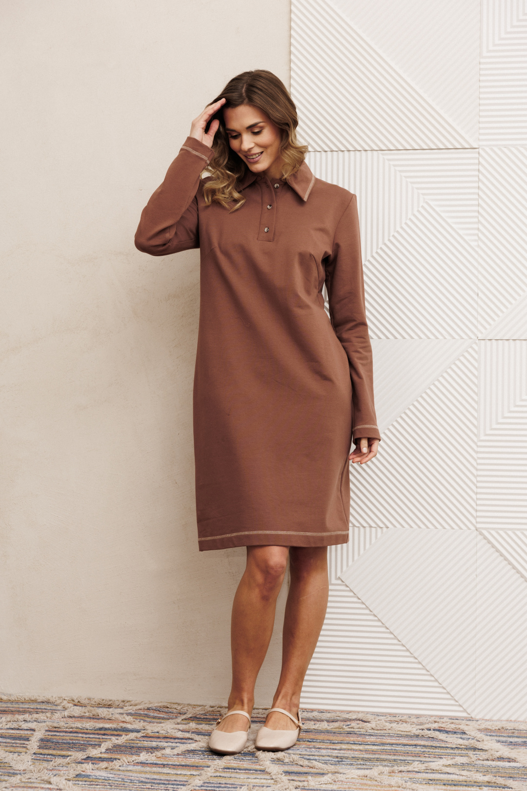 Платье GIZART 5422/1 мокко мусс - фото 2