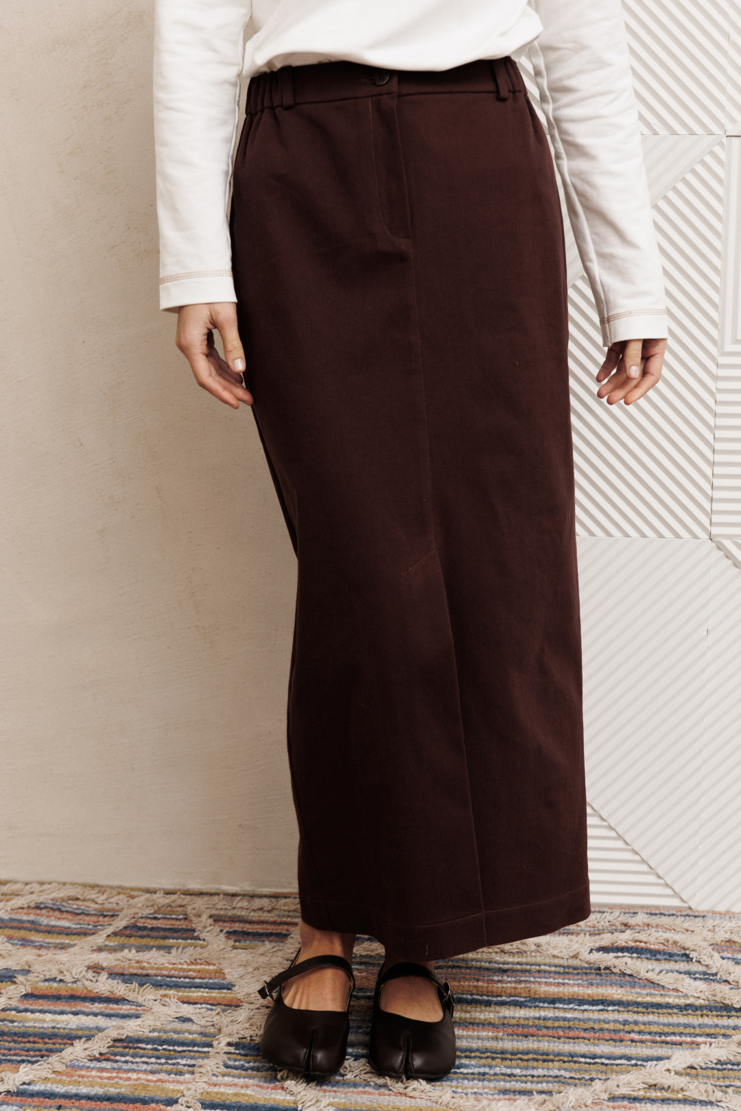 Костюм GIZART 5425 молочный + шоколадный джинс