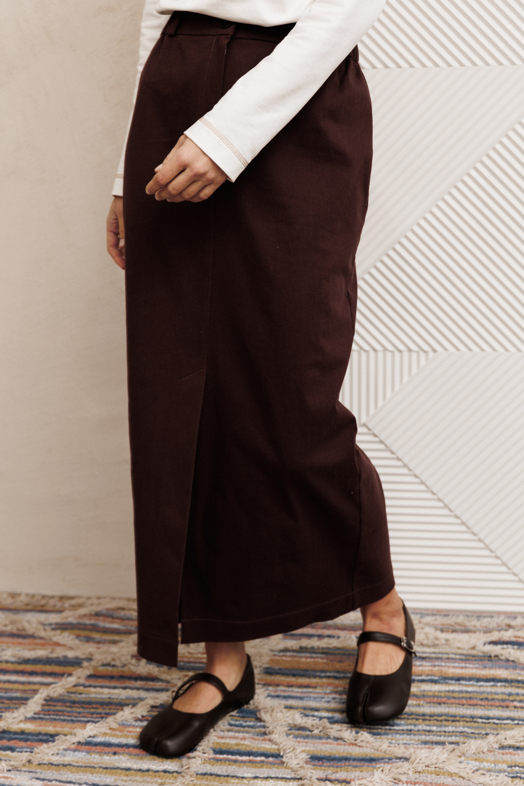 Костюм GIZART 5425 молочный + шоколадный джинс