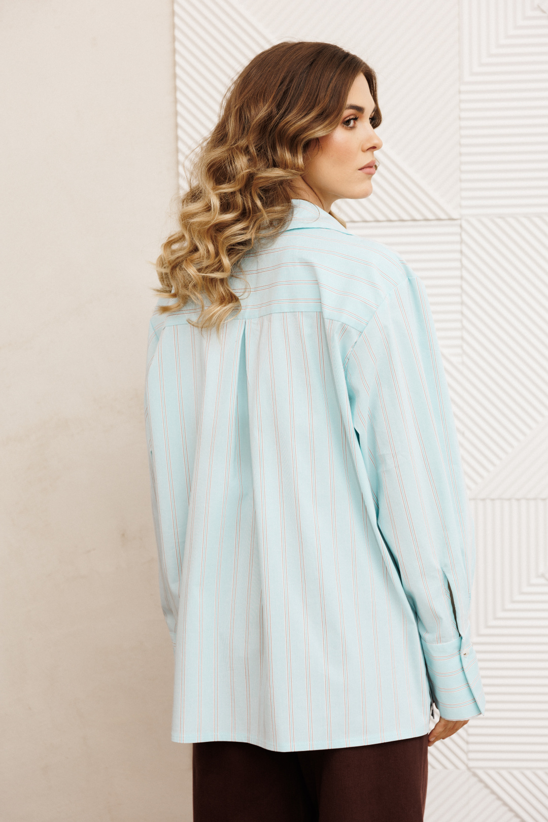 Костюм GIZART 5443 голубой + шоколад джинс