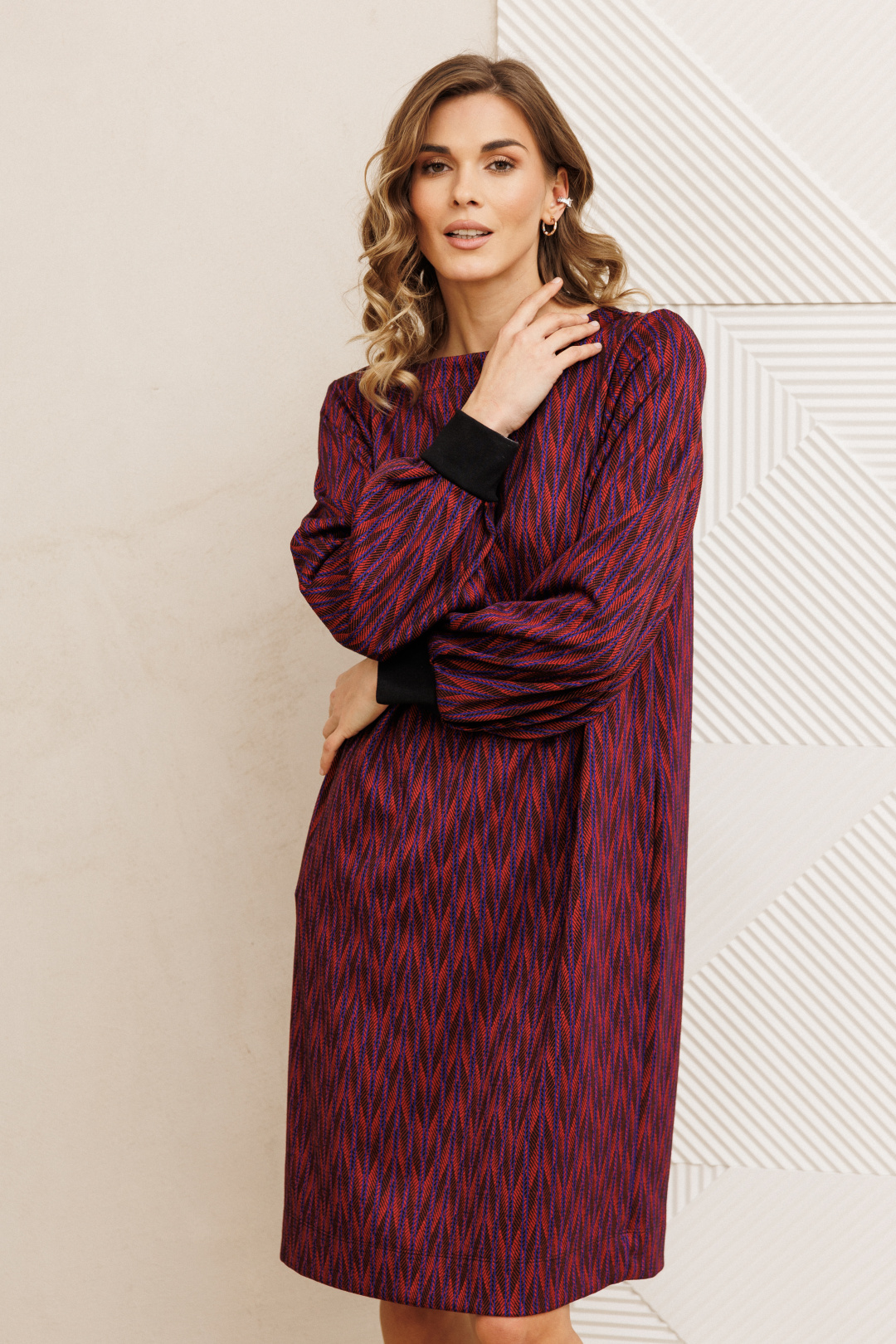 Платье GIZART 7385-1 сине-красный