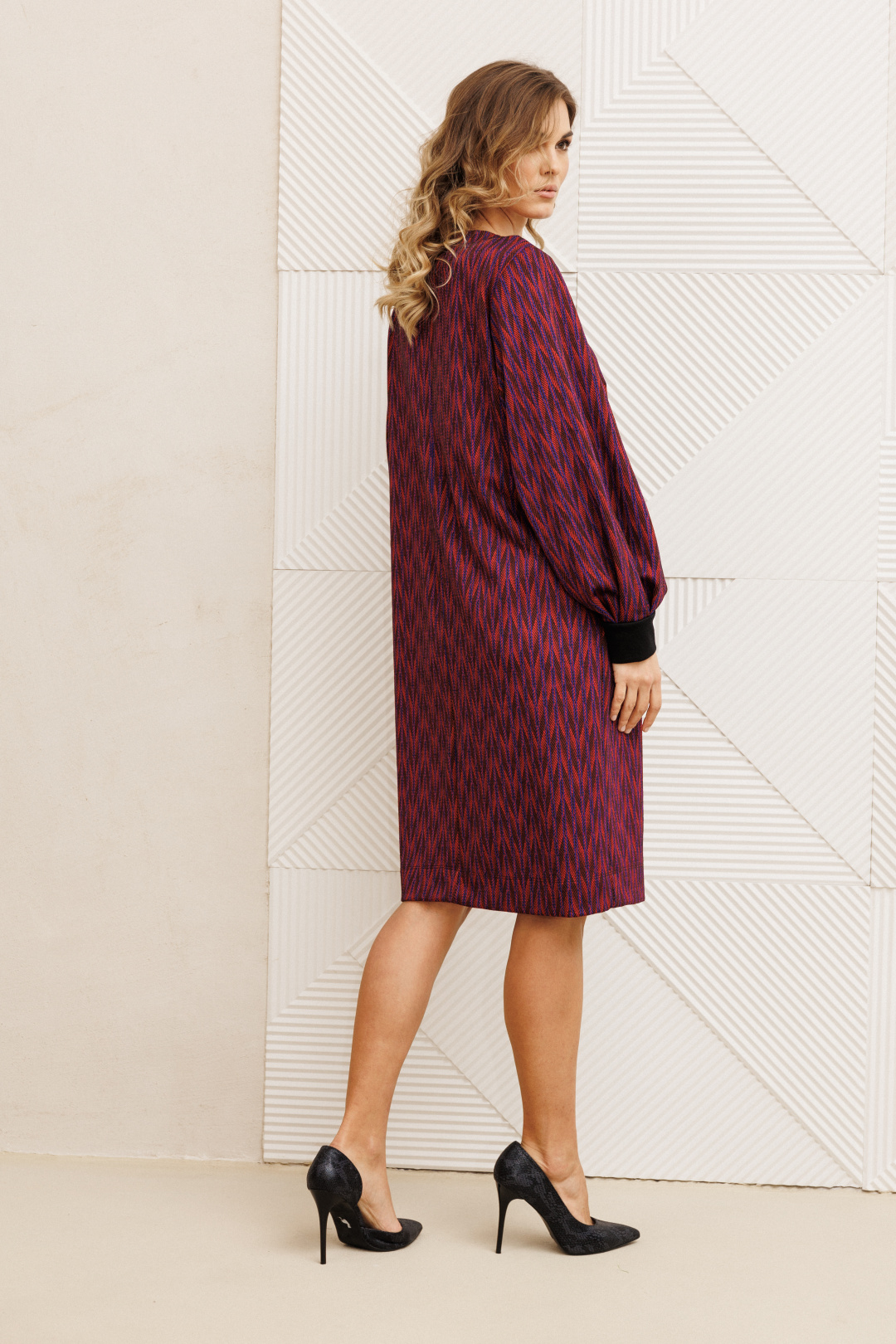 Платье GIZART 7385-1 сине-красный