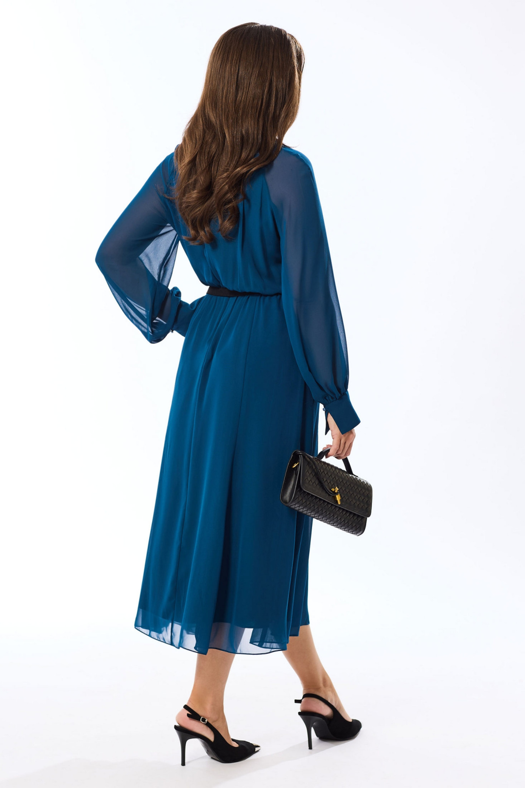 Платье Golden Valley 44214 темно-бирюзовый - фото 4