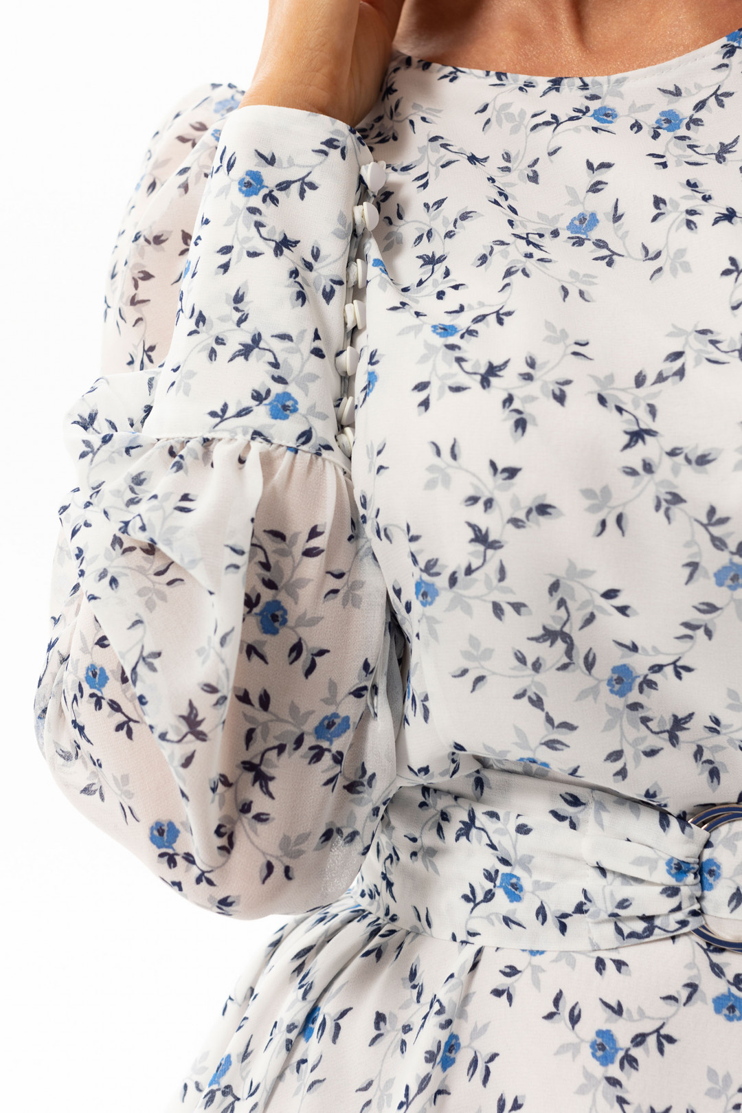 Платье Golden Valley 4708 белый с синим