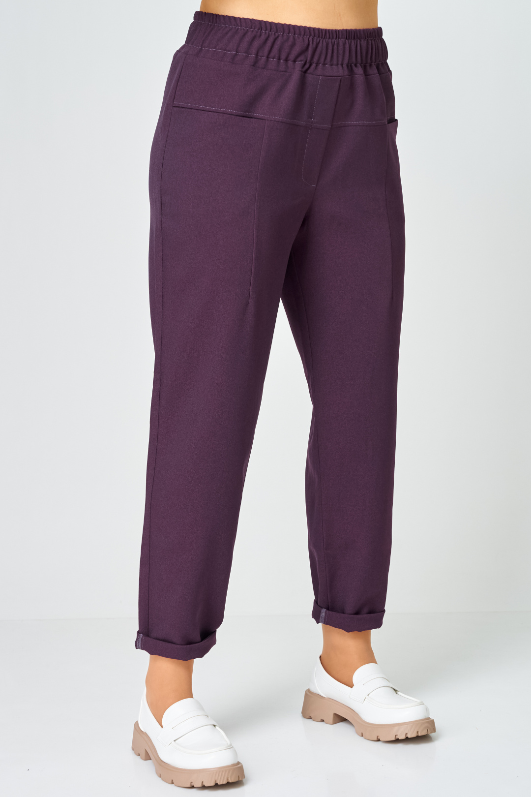 Брюки GRATTO 3341 фиолетовый - фото 5