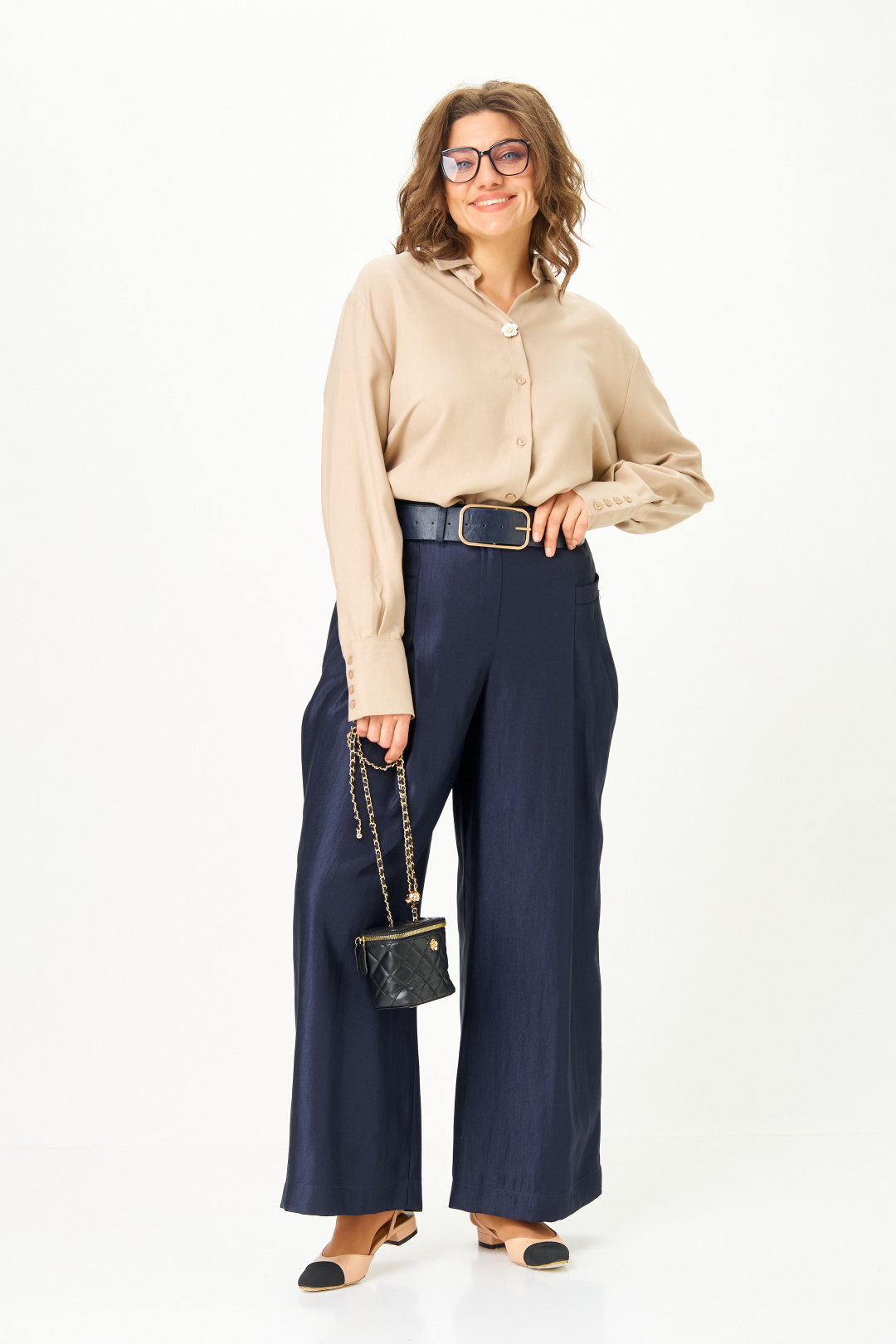 Блуза GRATTO 4468 бежевый - фото 1