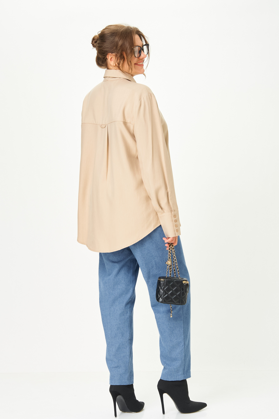 Блуза GRATTO 4468 бежевый - фото 5