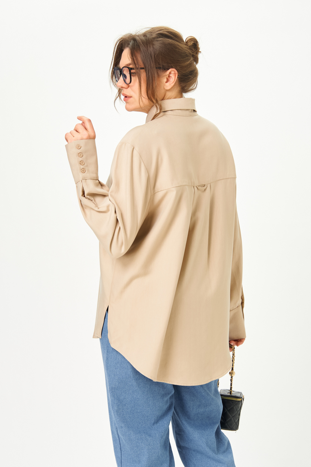 Блуза GRATTO 4468 бежевый - фото 6