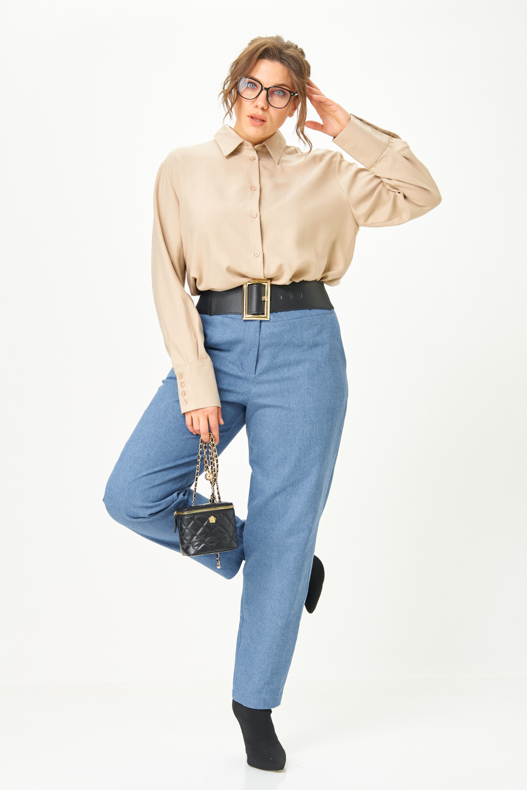 Блуза GRATTO 4468 бежевый