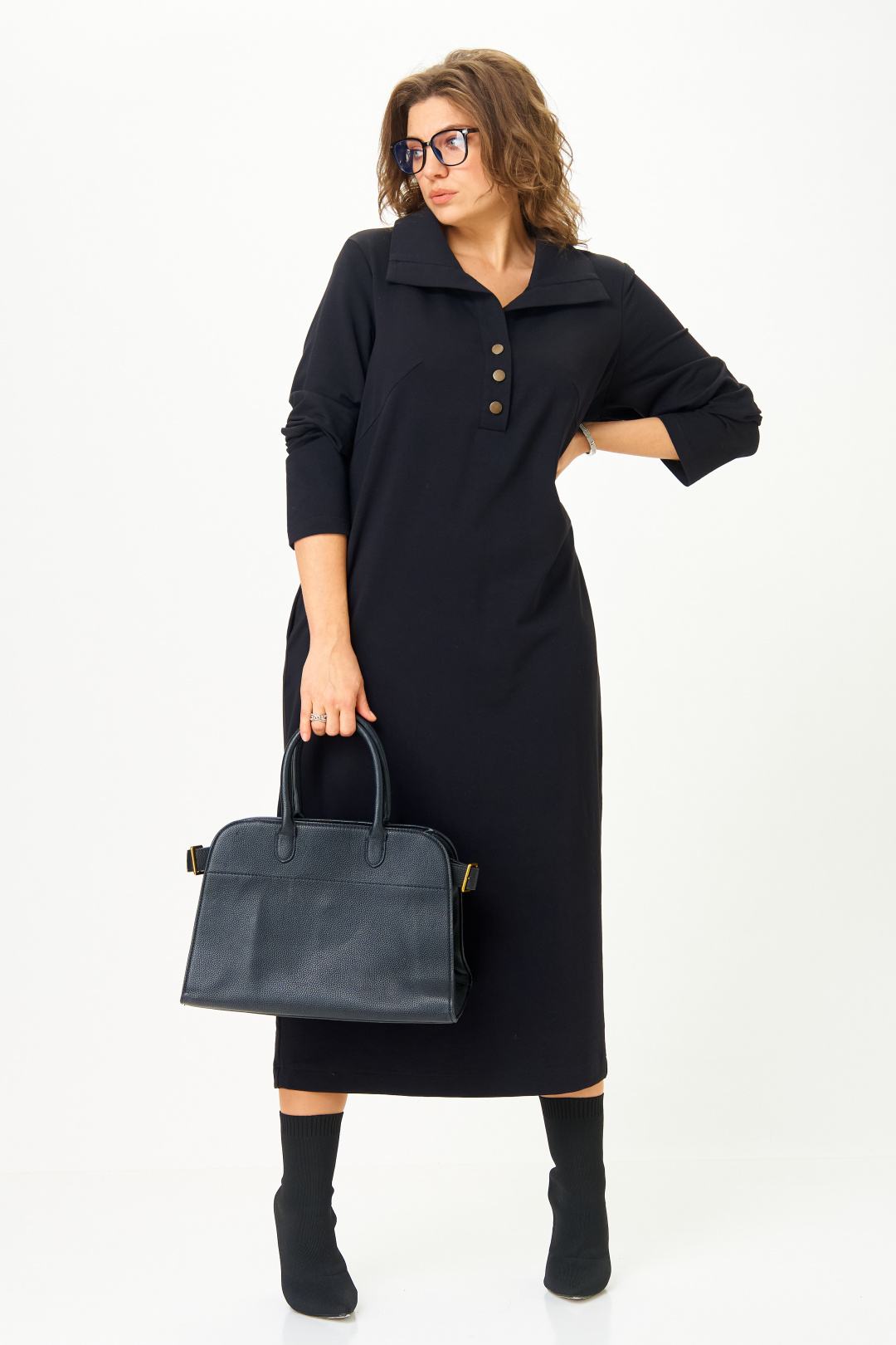 Платье GRATTO 8339 черный - фото 3