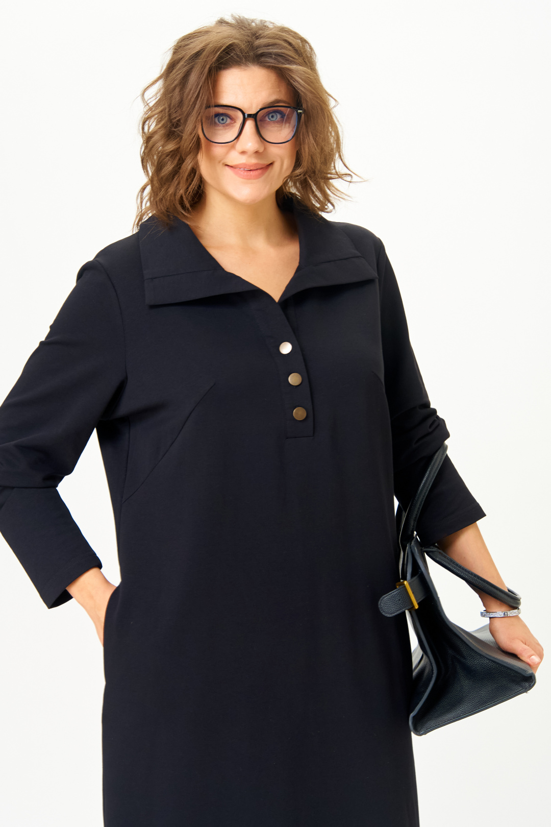 Платье GRATTO 8339 черный - фото 6