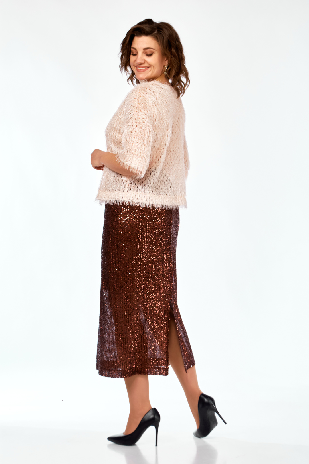 Костюм hOla_la Л413 персик-бронза - фото 2