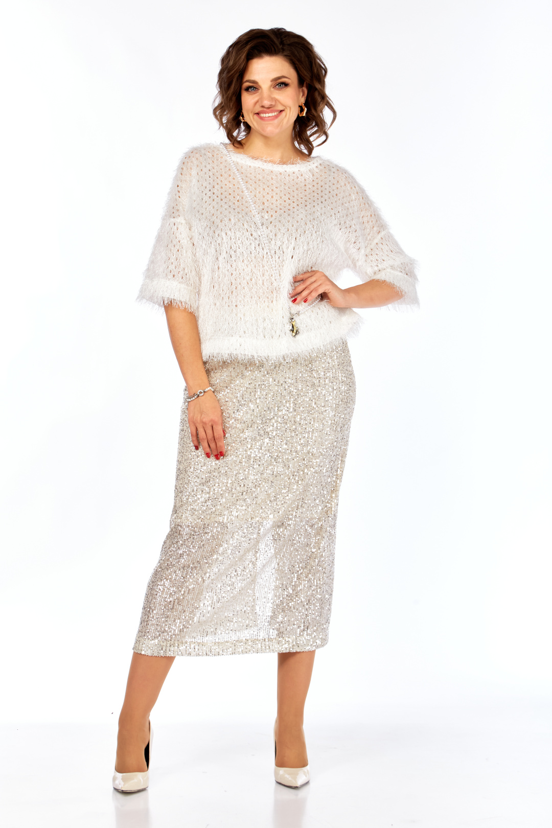 Блузка hOla_la Л417  молочный - фото 2