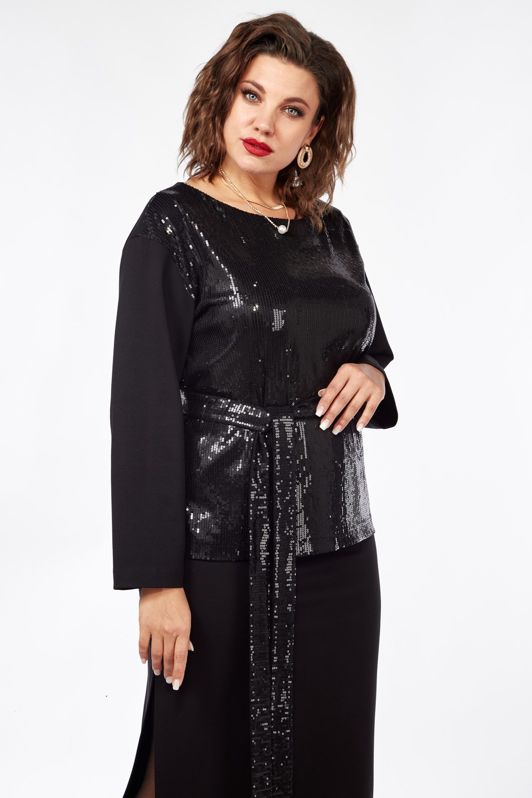 Джемпер INVITE 1059 черный - фото 1