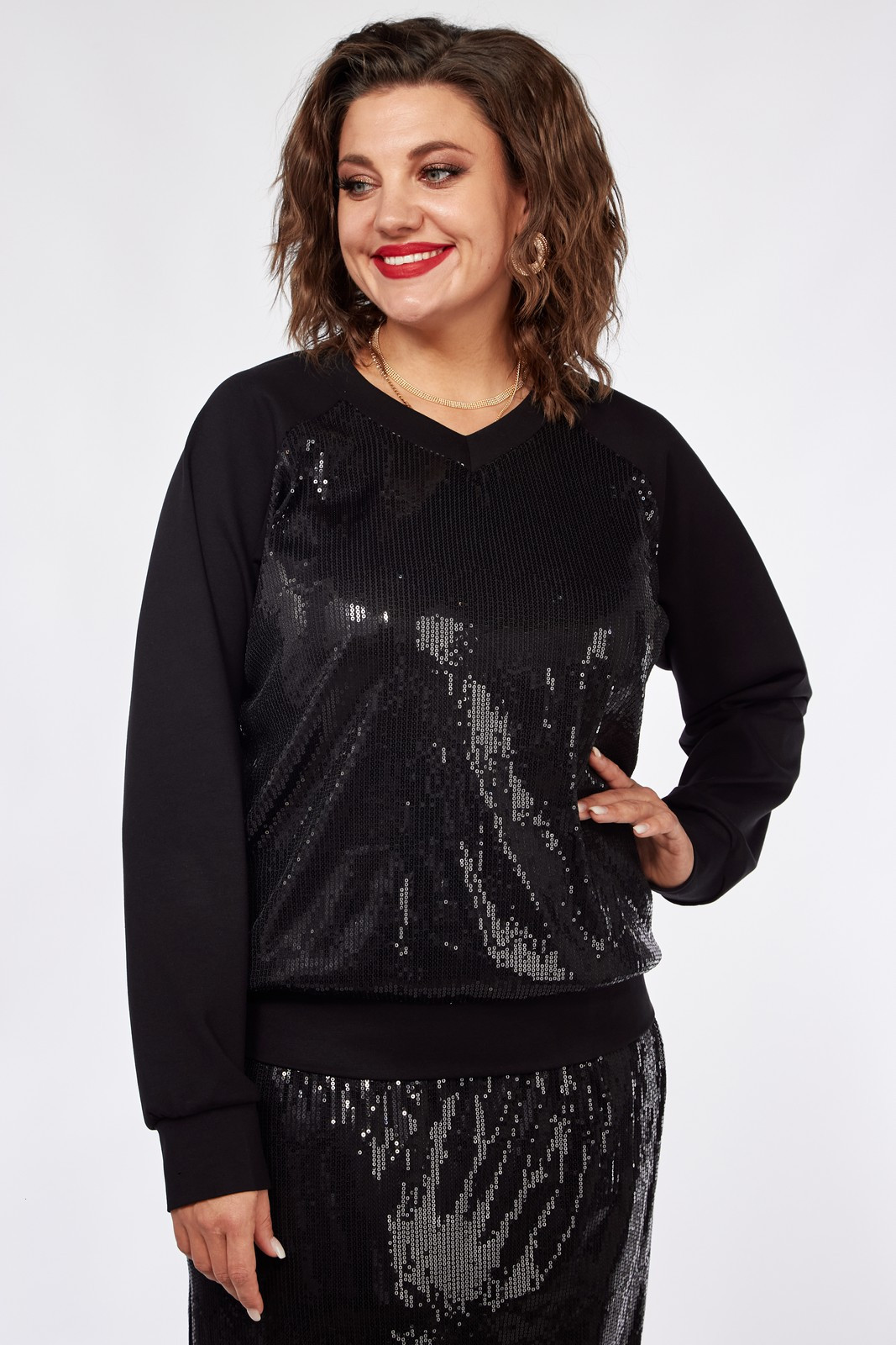 Джемпер INVITE 1060 черный - фото 1