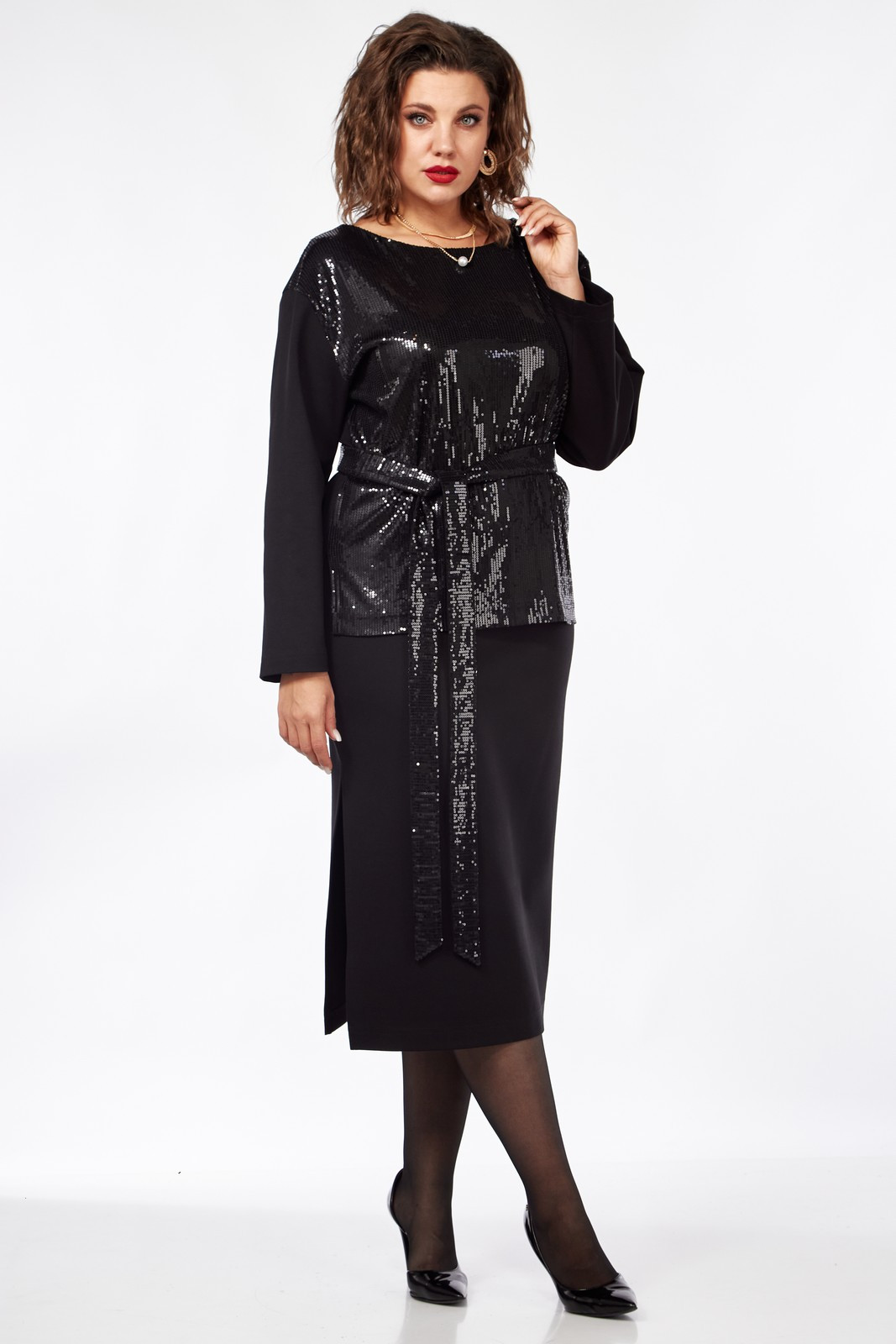 Костюм INVITE 6038 черный - фото 3