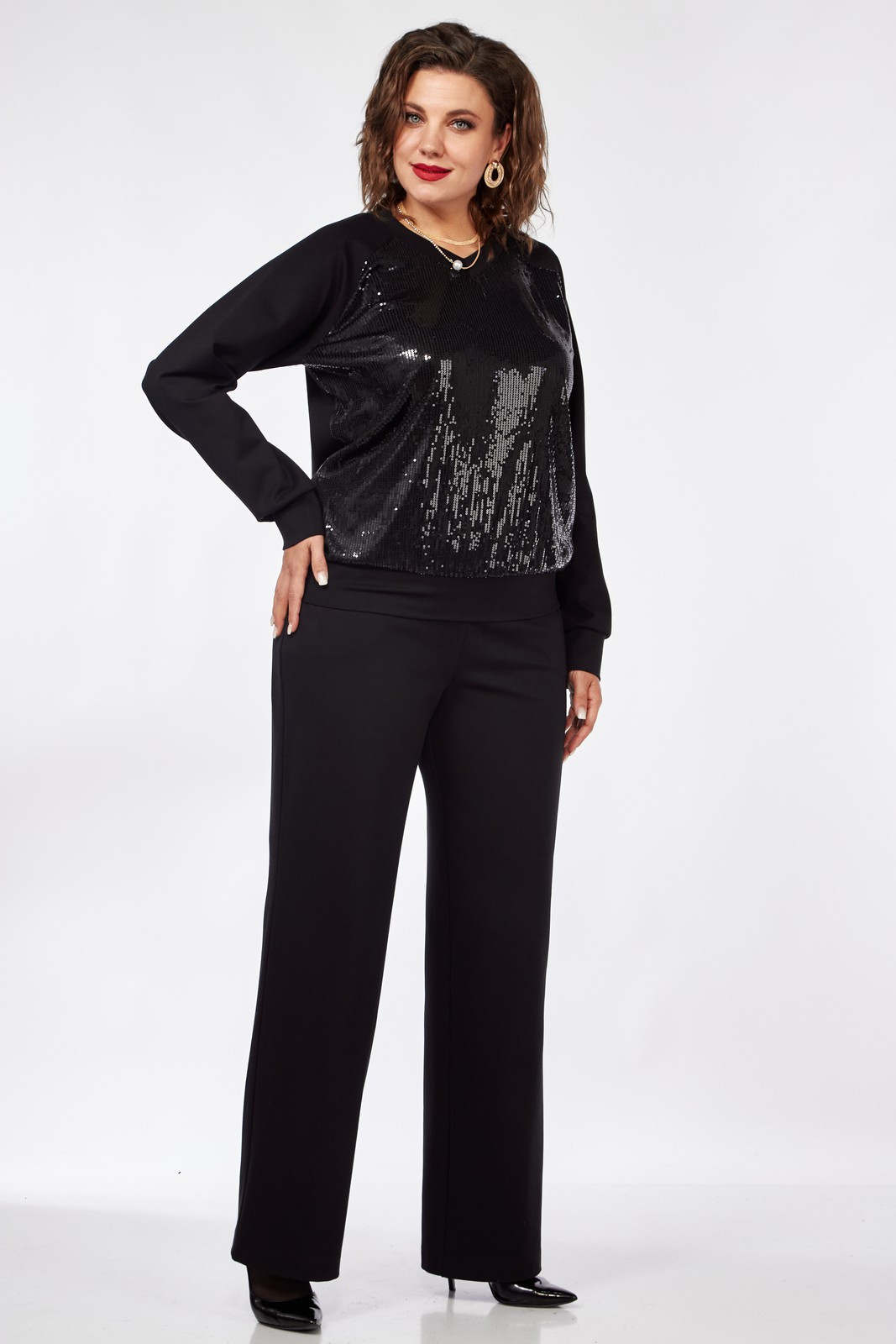 Костюм INVITE 6043 черный - фото 4