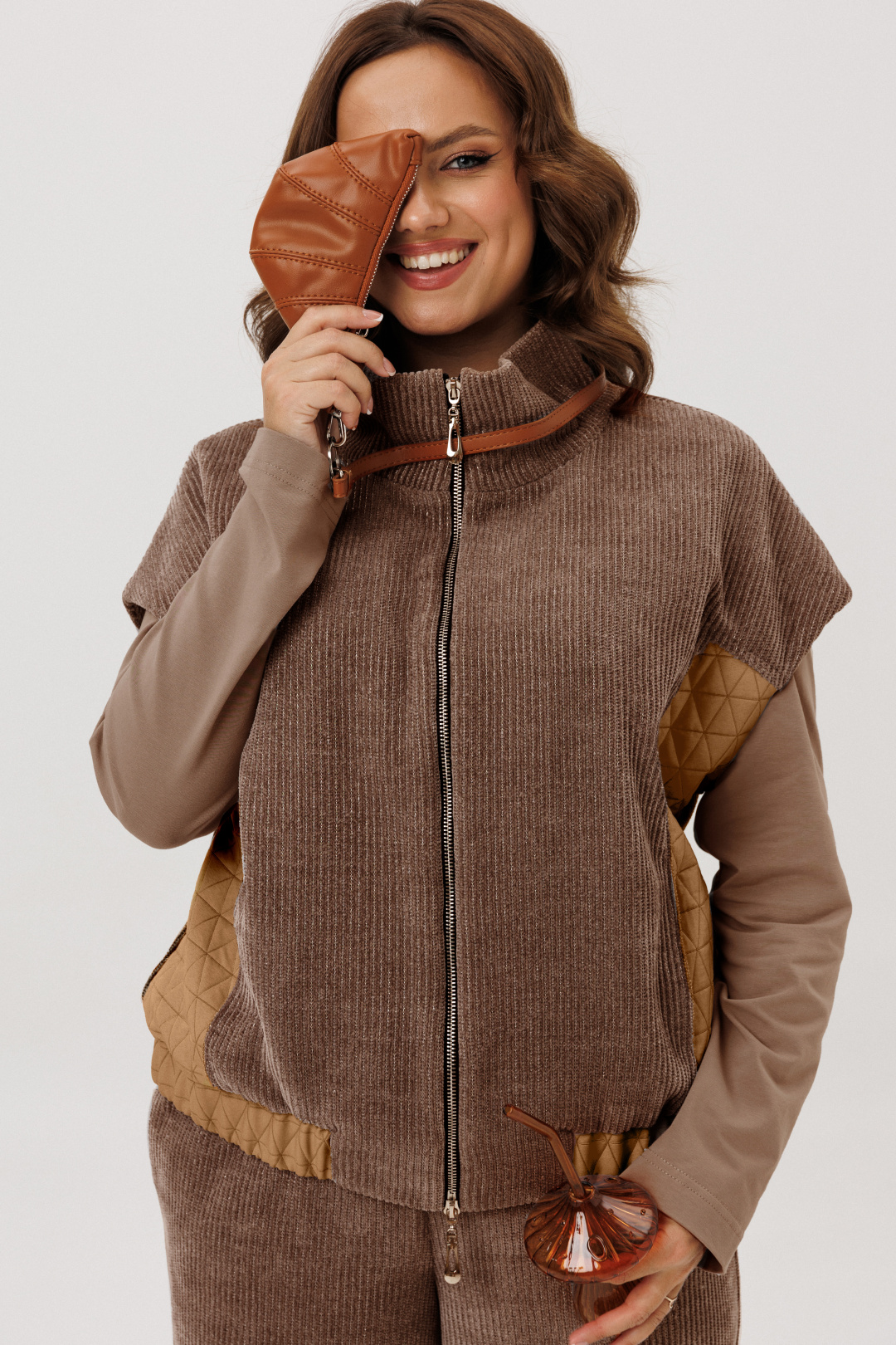 Костюм INVITE 6124 коричневый - фото 3