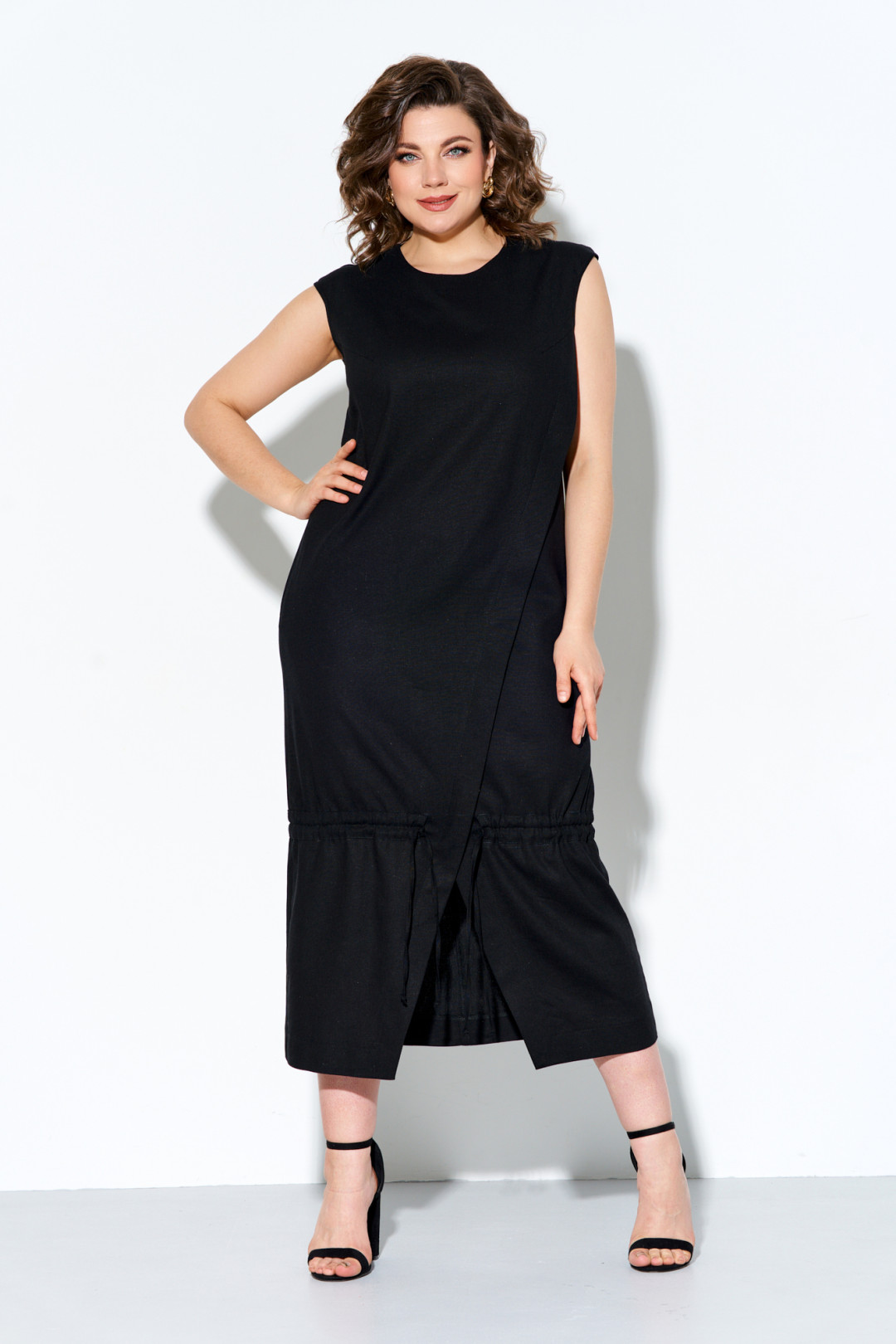 Платье Ива 1296 черный - фото 1