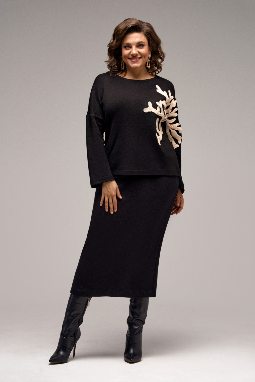 Костюм Ива 1391 черный - фото 2