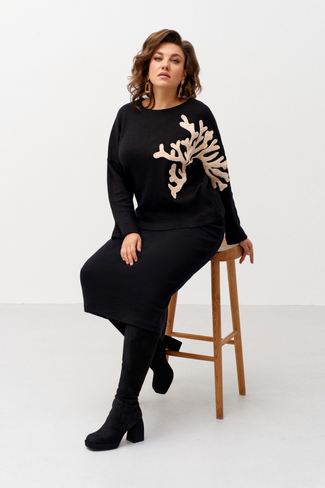 Костюм Ива 1391 черный - фото 3