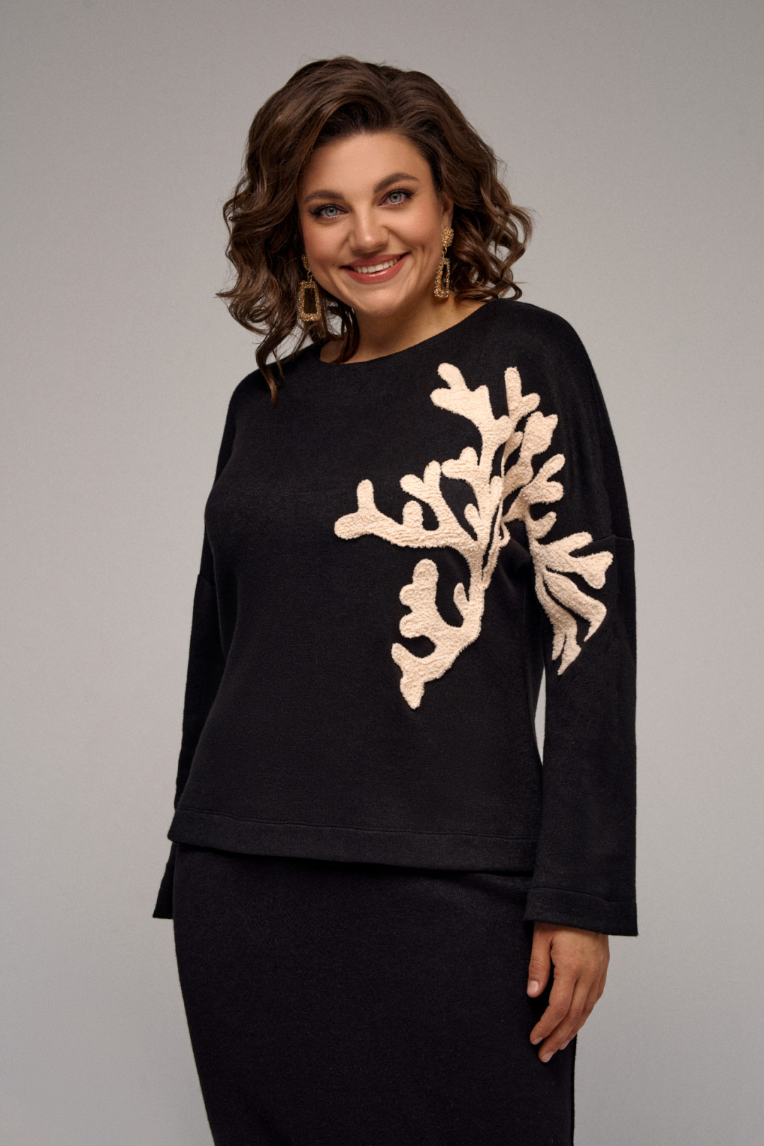 Костюм Ива 1391 черный - фото 4