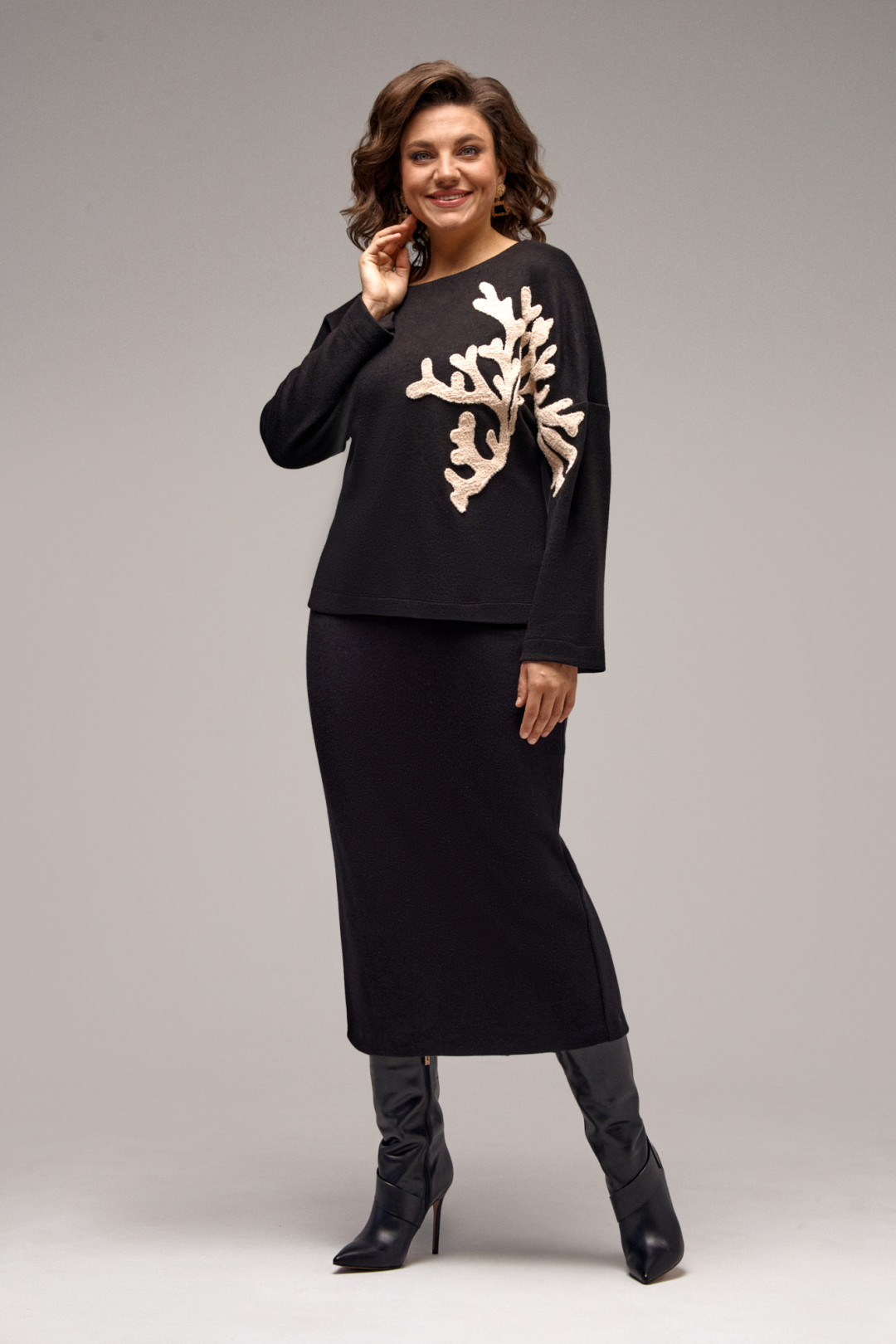 Костюм Ива 1391 черный - фото 6