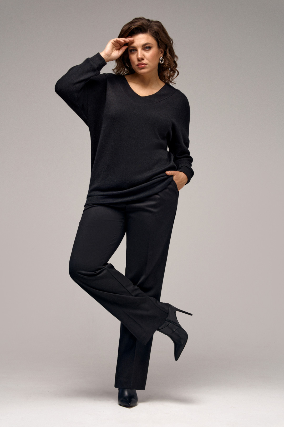 Костюм Ива 1396 черный - фото 2