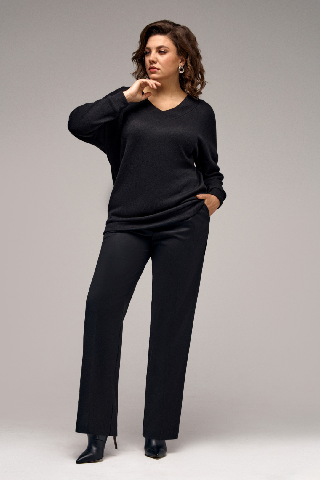 Костюм Ива 1396 черный - фото 5