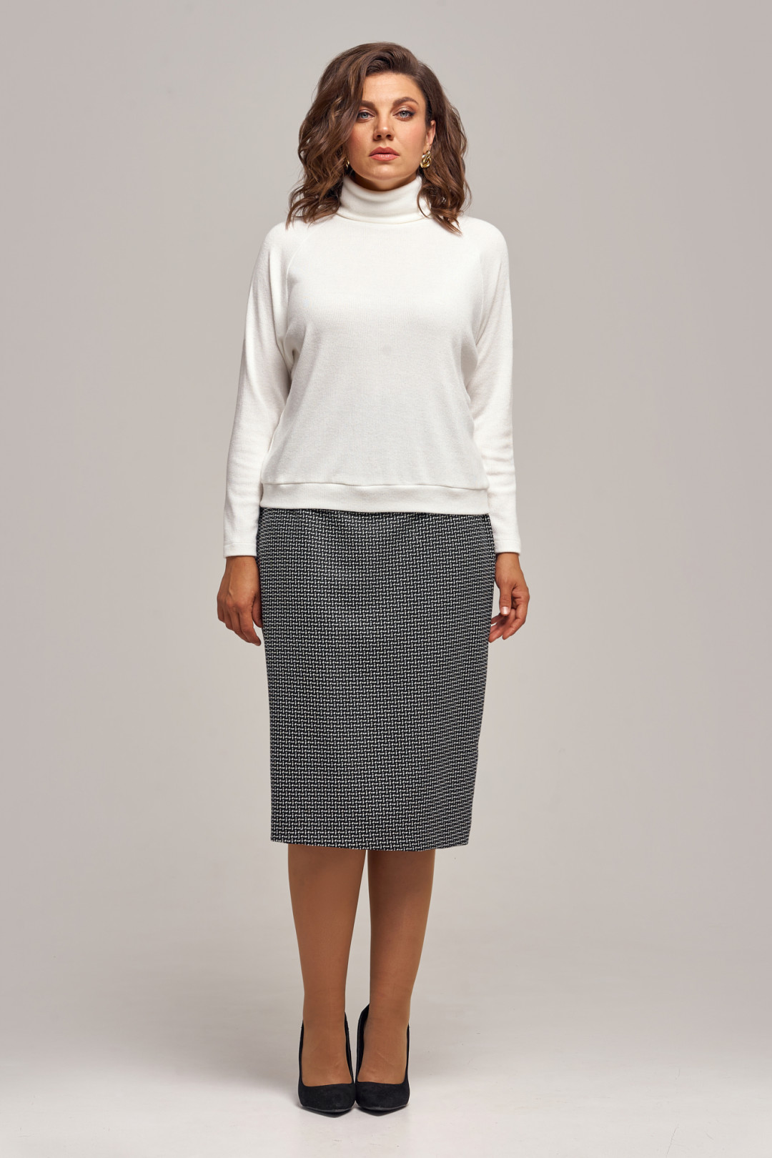 Костюм Ива 1415 молочный - фото 1