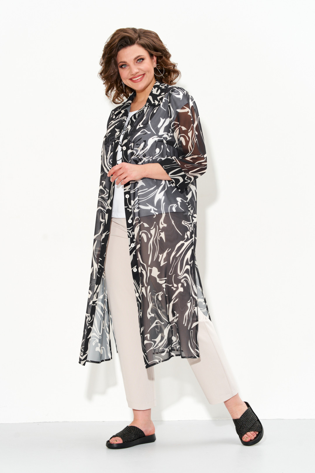 Костюм Ива 1473 черный - фото 1