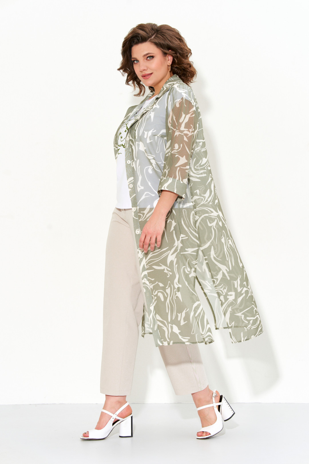 Костюм Ива 1473 хаки - фото 1