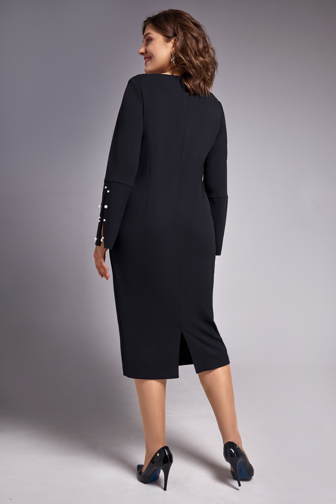 Платье Ива 1532 черный - фото 5