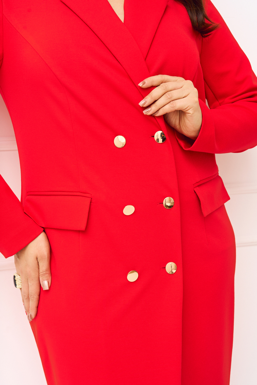 Платье Ива 1533 красный - фото 5