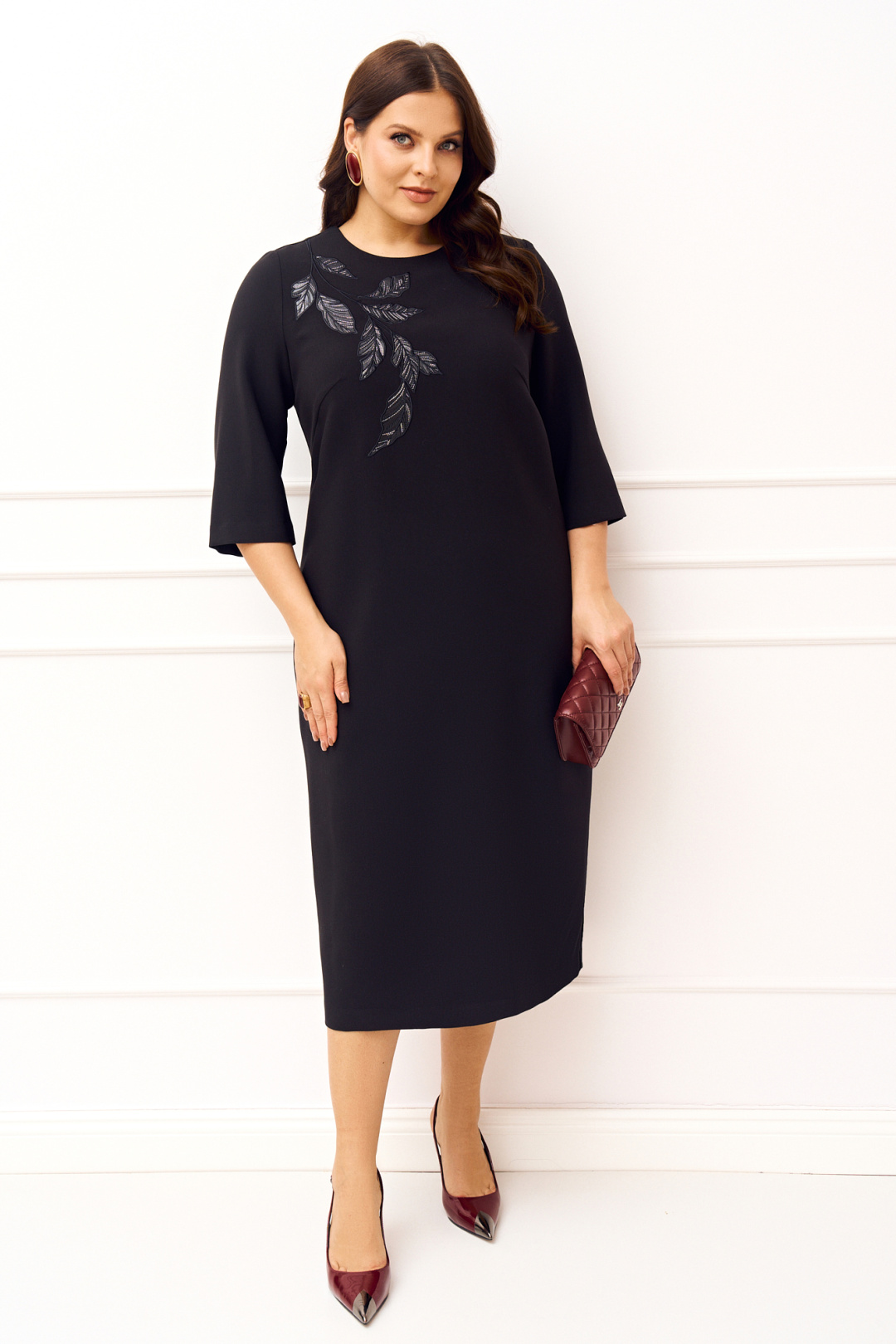 Платье Ива 1833 черный - фото 1