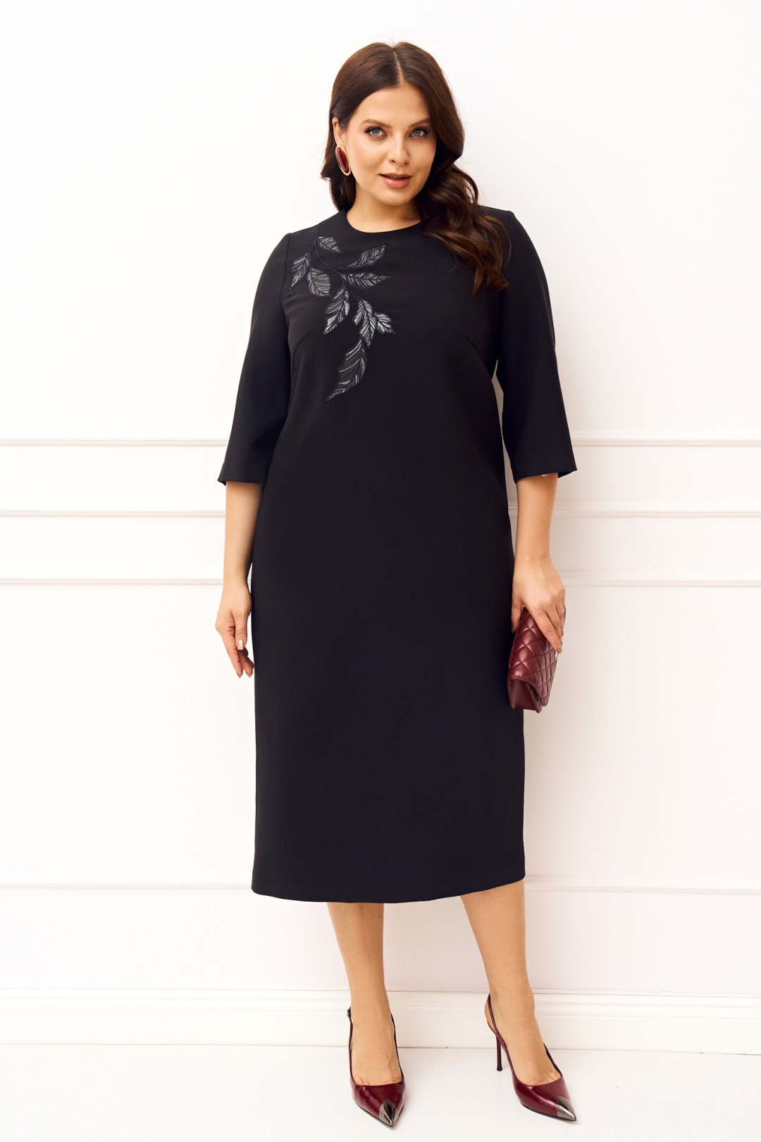 Платье Ива 1833 черный - фото 3