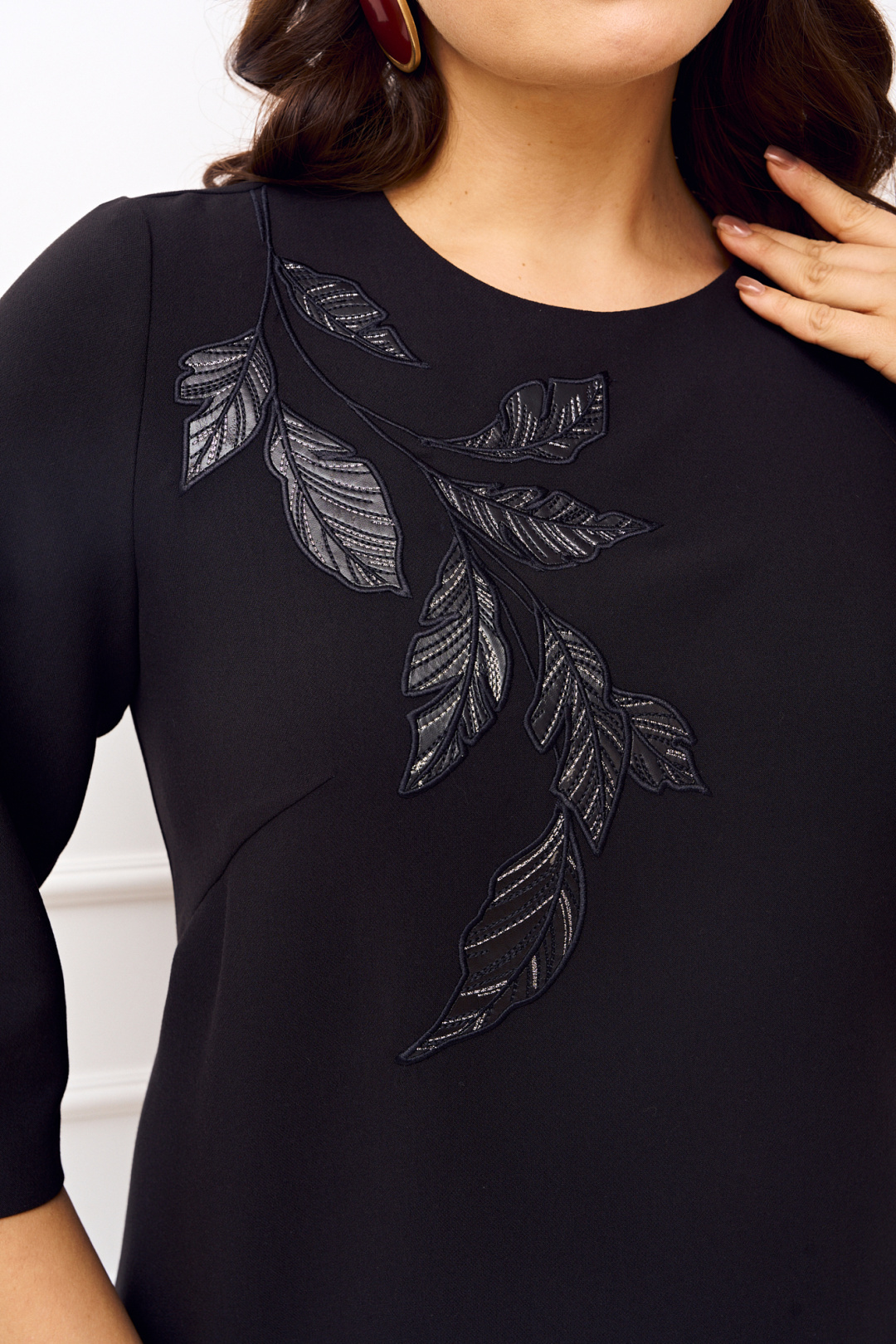 Платье Ива 1833 черный - фото 5