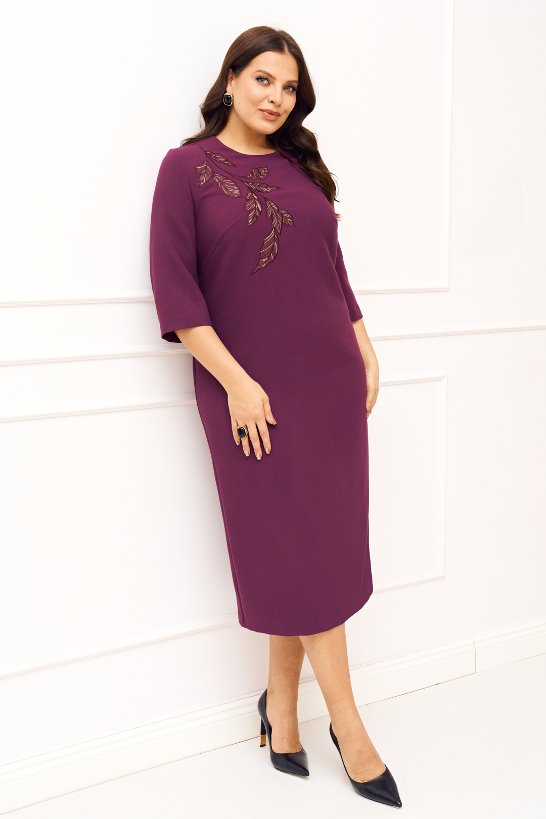 Платье Ива 1833 винный - фото 2