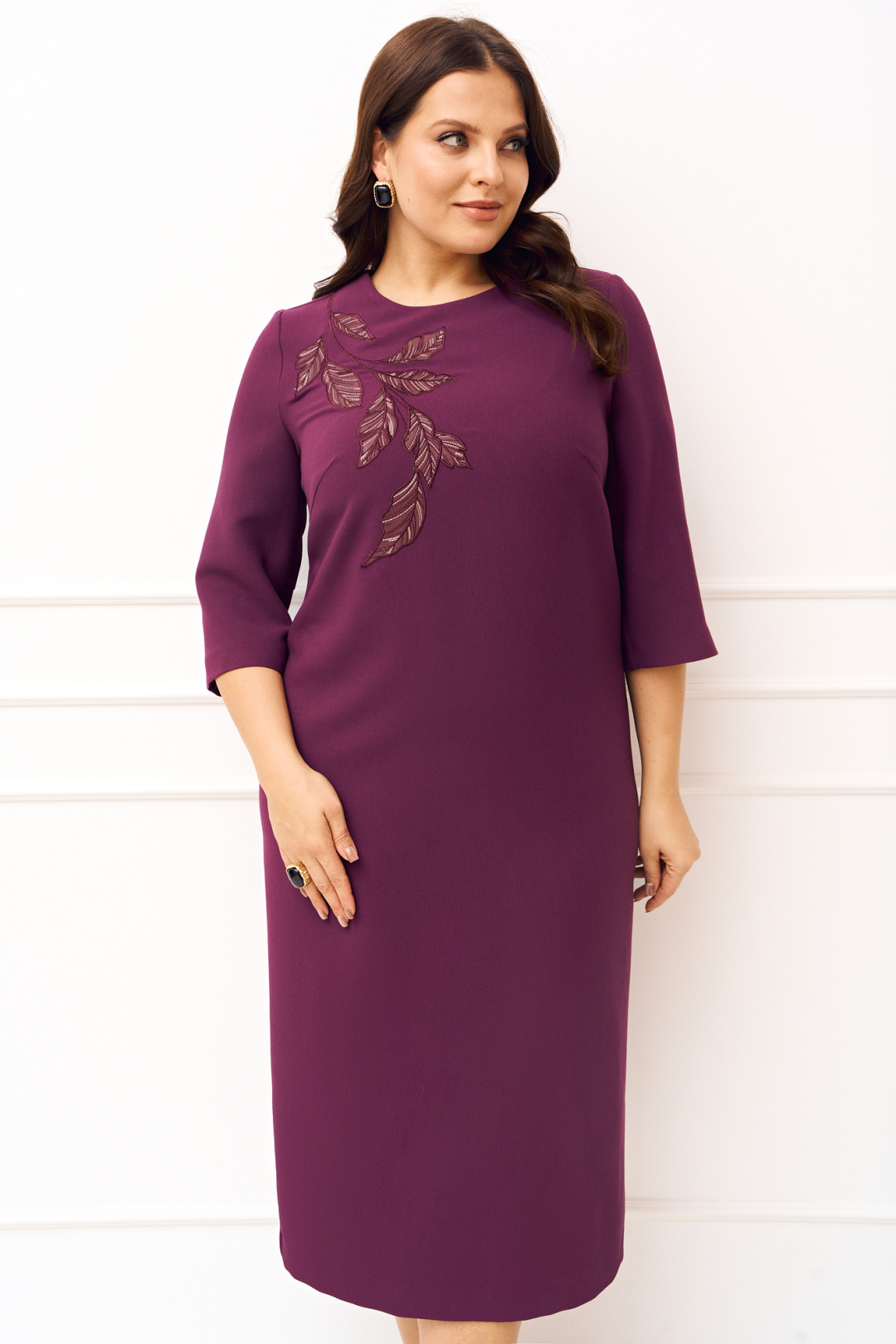 Платье Ива 1833 винный - фото 3