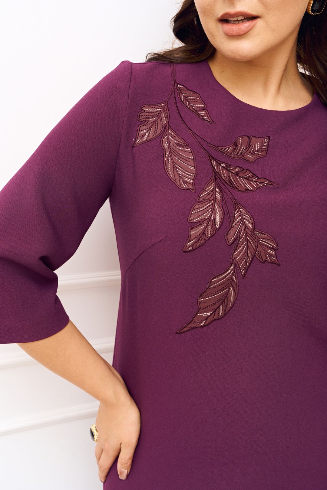 Платье Ива 1833 винный - фото 5